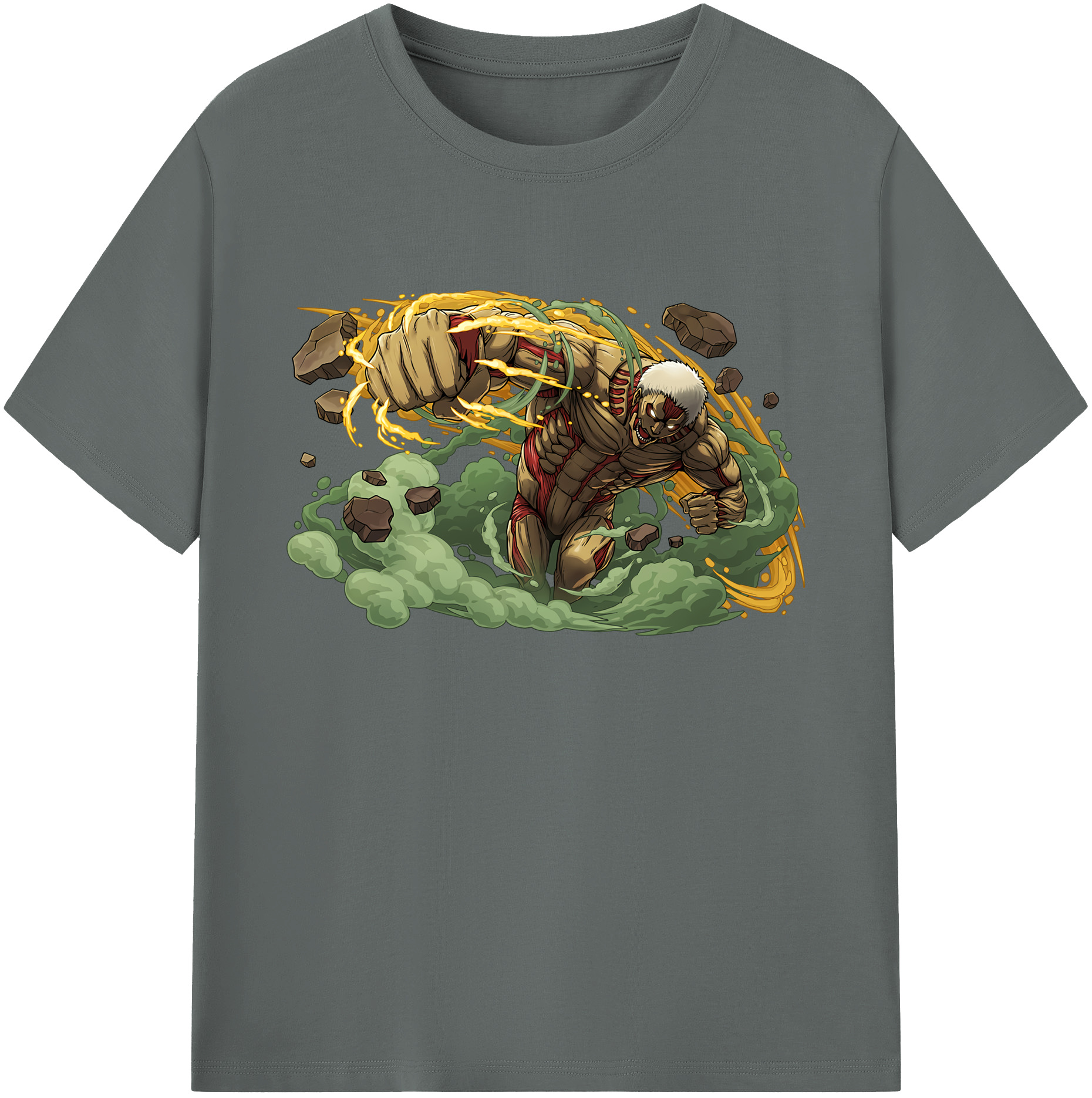 （画像用） 進撃の巨人 Attack on Titan 綿100％ メンズ半袖Tシャツ｜肌触りやわらか＆通気性